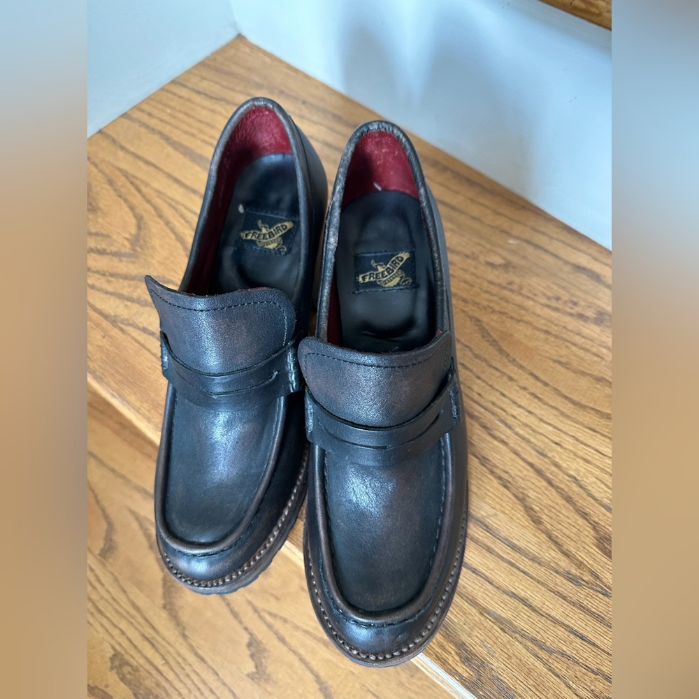 FreeBird Distressed Leather Loafer